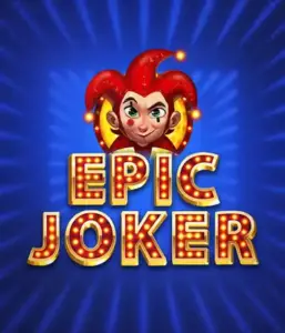 Step into the vibrant world of Epic Joker slot by Relax Gaming, featuring a mischievous joker with a vivid hairstyle amid a sparkling blue background. This image depicts the fun and excitement of classic slots, perfect for players who enjoy a nostalgic touch, providing a delightful gaming experience.