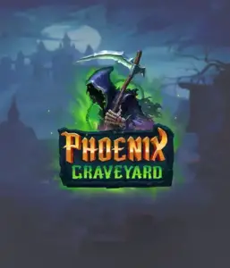 An immersive view of ELK Studios' Phoenix Graveyard slot, with its hauntingly beautiful graveyard and phoenix symbols. Displayed in this image is the slot's innovative expanding reels, enhanced by its gorgeous symbols and dark theme. The artwork conveys the game's mythological story of resurrection, appealing for those interested in the supernatural.