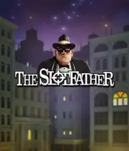 Enter the shadowy realm of The Slotfather game by Betsoft, featuring a commanding mafia boss standing against a moonlit cityscape. This graphic conveys the intense essence of the mafia underworld, with the boss clad in a traditional black suit and fedora. Perfect for lovers of gangster-themed games, delivering a gripping gaming experience. 